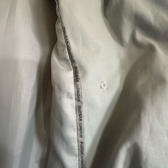 RUDSAK Women's Vintage Rare Sea Moss Green Trench Coat | M - Picture 9 of 14